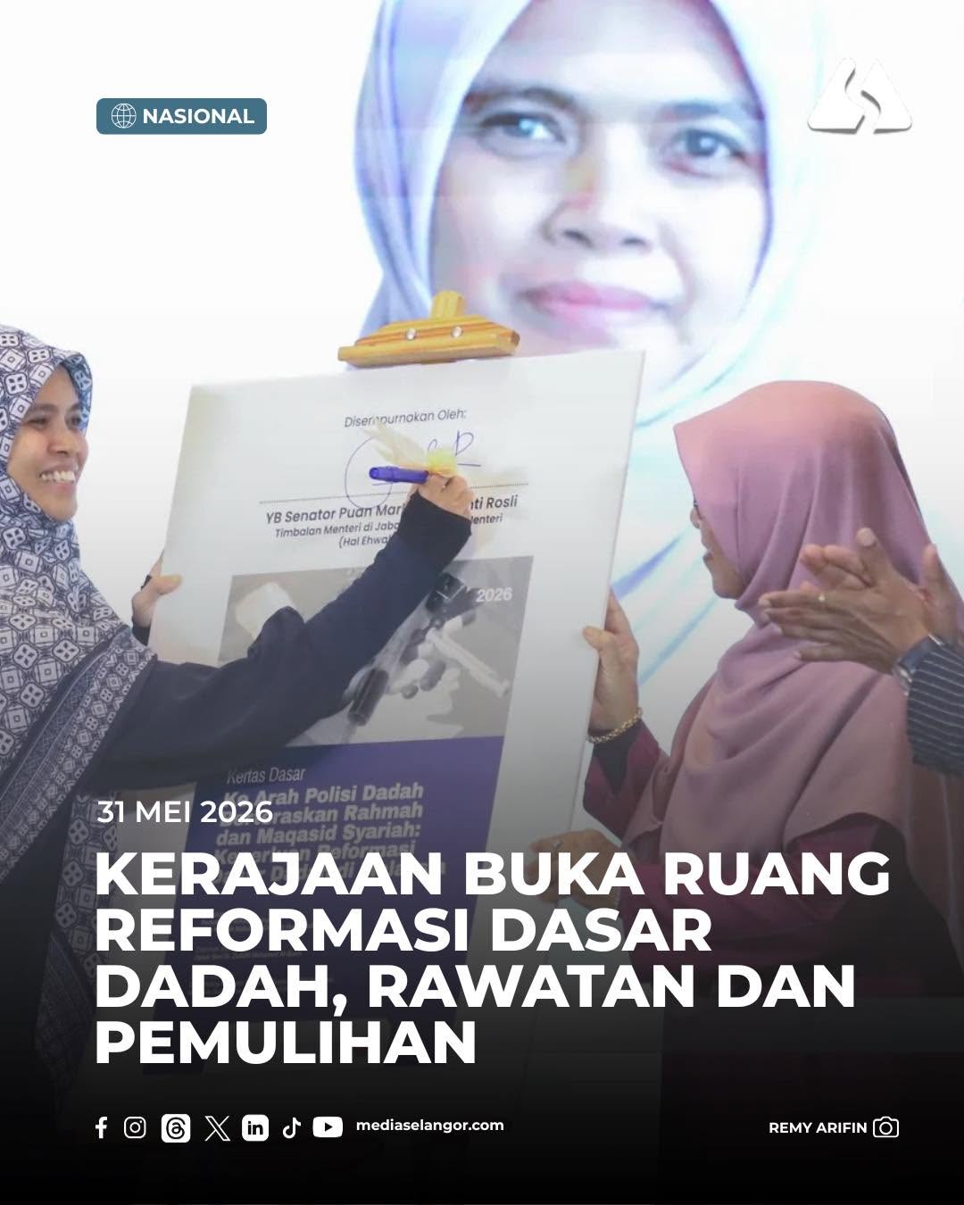 Kerajaan buka ruang reformasi dasar dadah, utamakan rawatan dan pemulihan