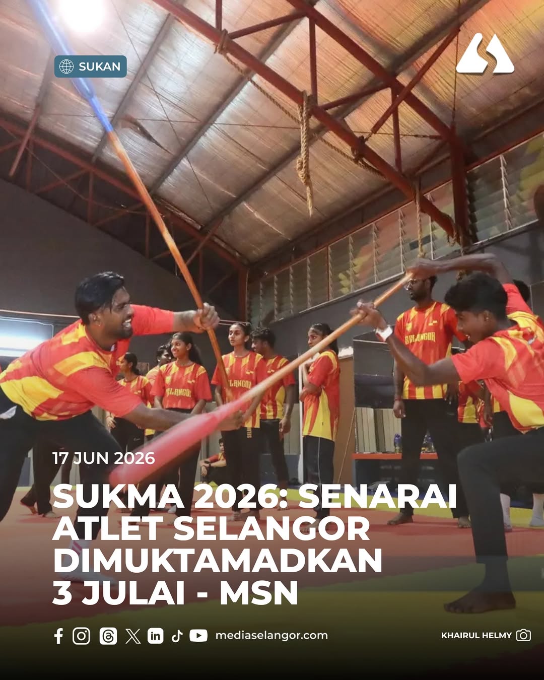 SUKMA 2026: Senarai atlet Selangor dimuktamadkan 3 Julai