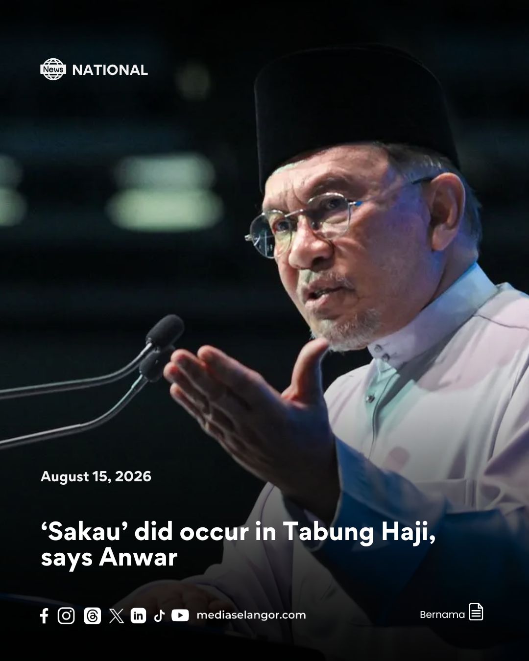 ‘Sakau’ did occur in Tabung Haji, says Anwar