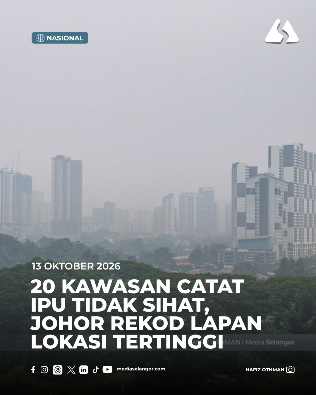 20 kawasan catat IPU tidak sihat, Johor rekod lapan lokasi tertinggi